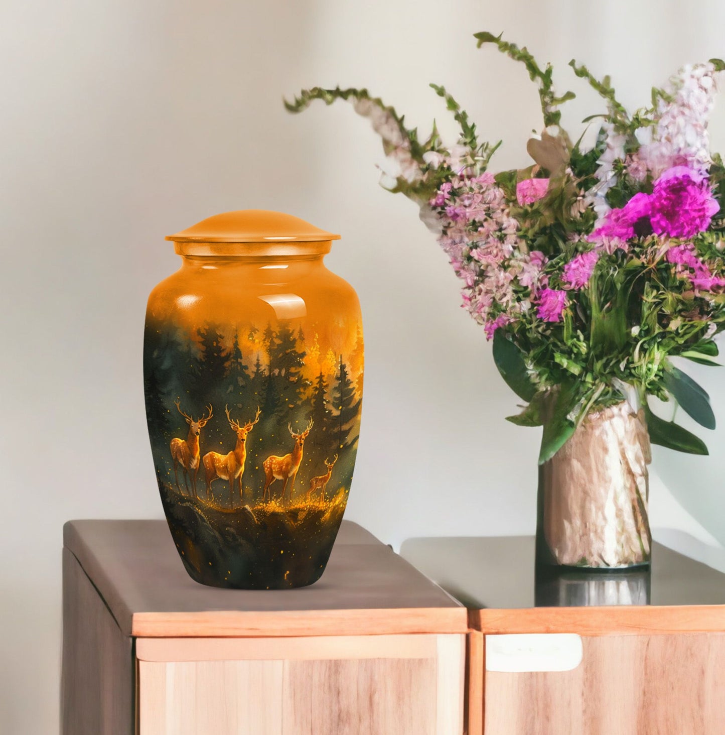 classic deer urn for cremation