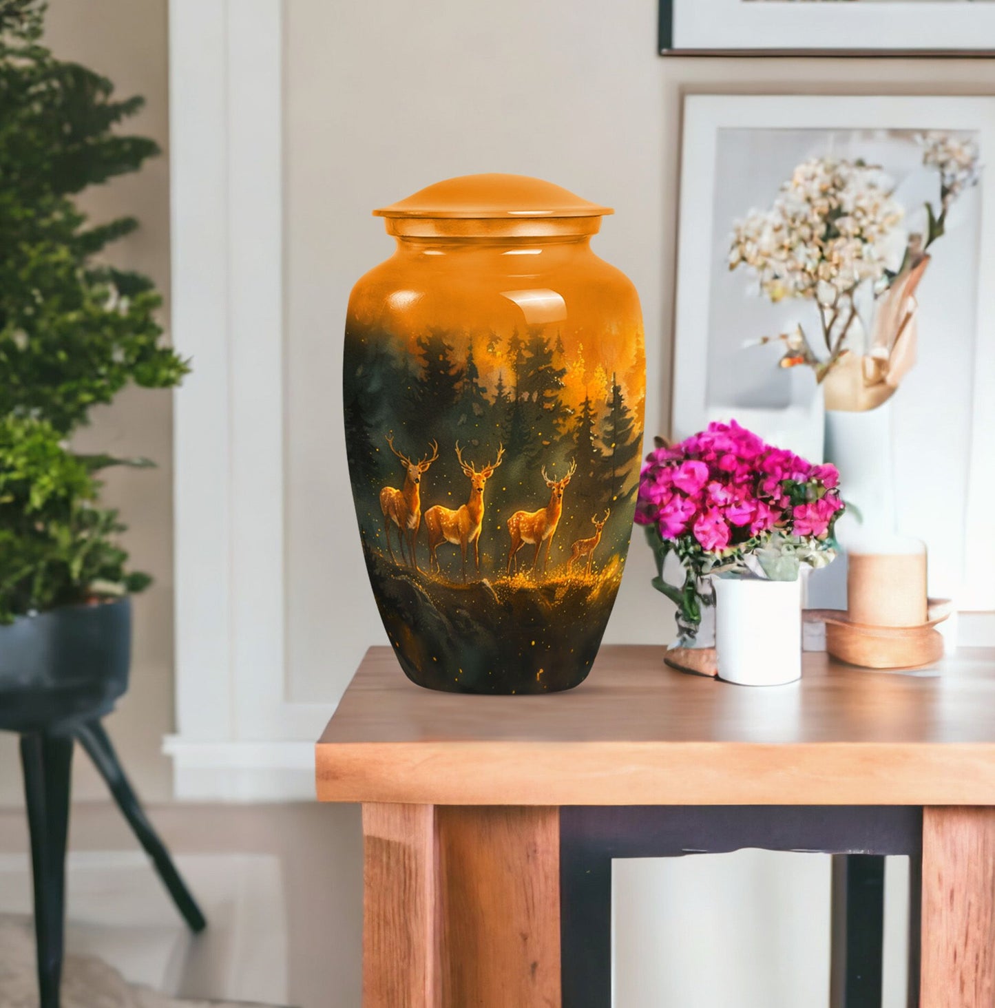 classic deer urn for cremation