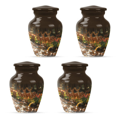 Deer Family Theme 3 Inch Keepsake Pack of 4