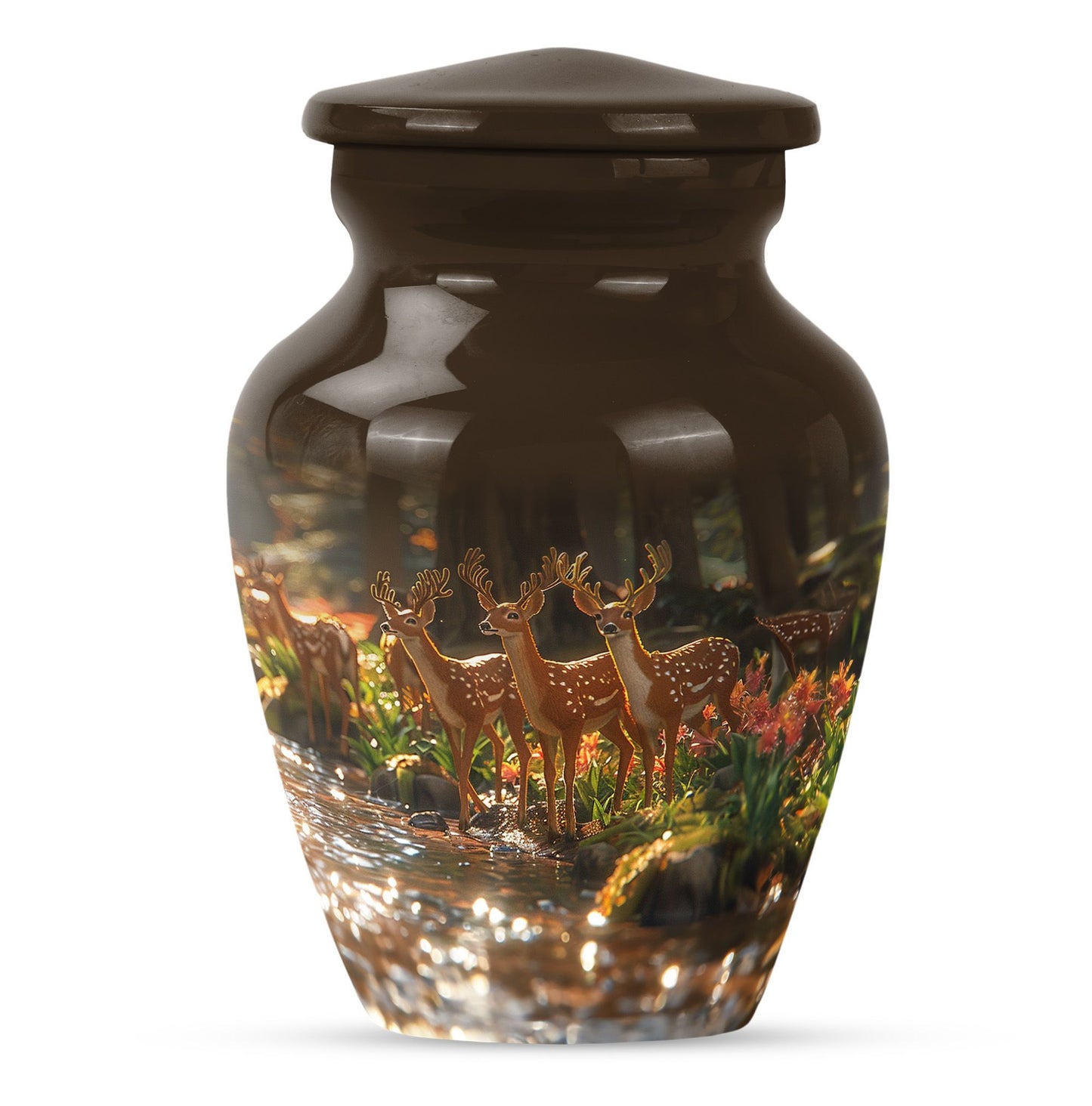 Large classic deer urn for mom.