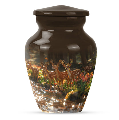 Large classic deer urn for mom.