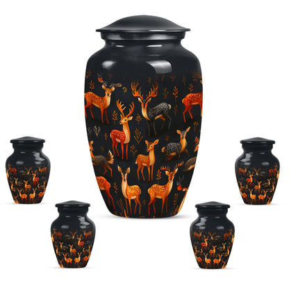 10-inch Classic Gramophone-inspired Deer Urn.