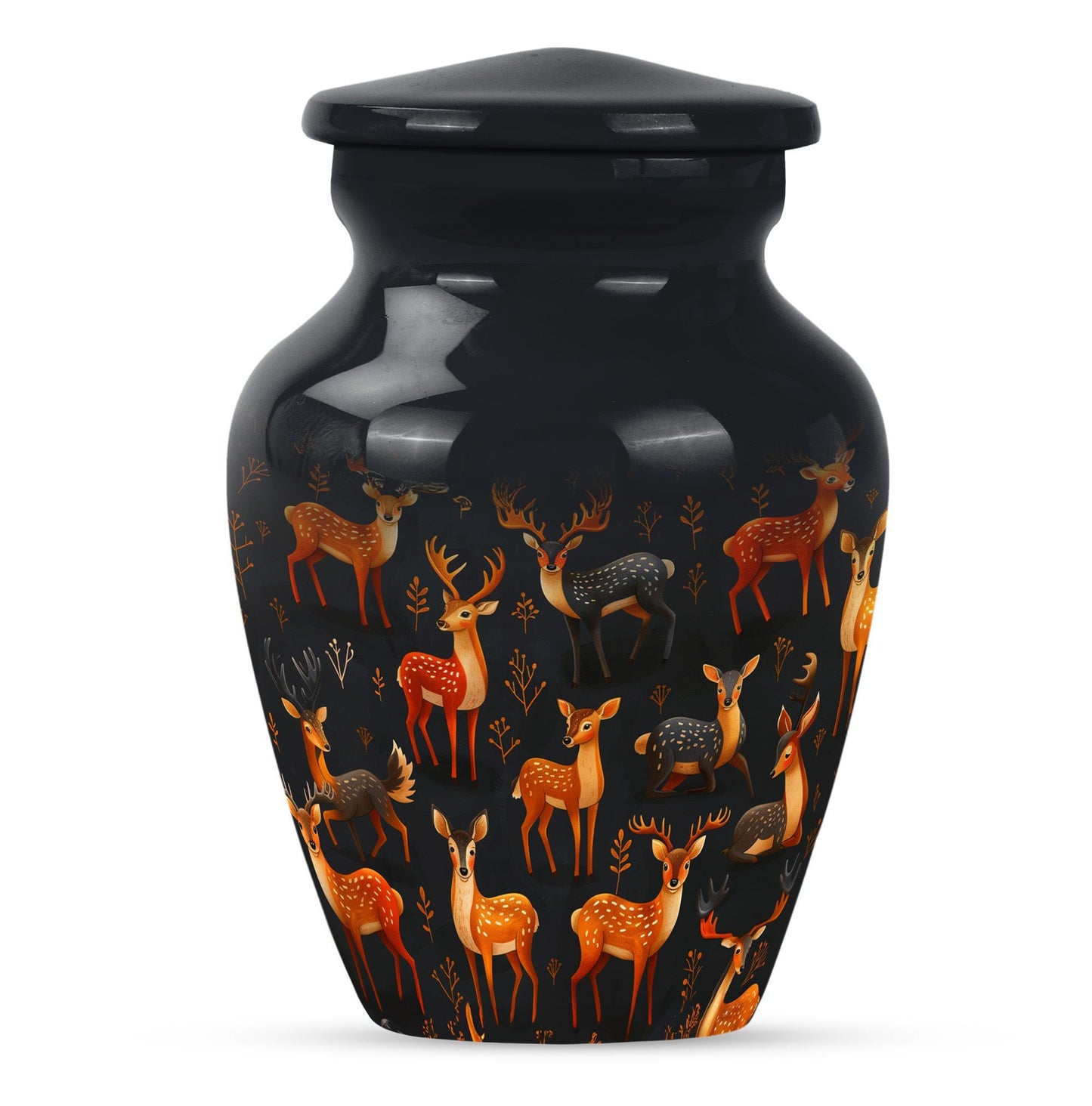10-inch Classic Gramophone-inspired Deer Urn.