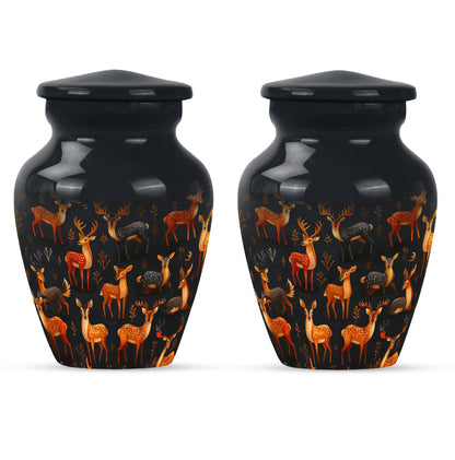 10-inch Classic Gramophone-inspired Deer Urn.