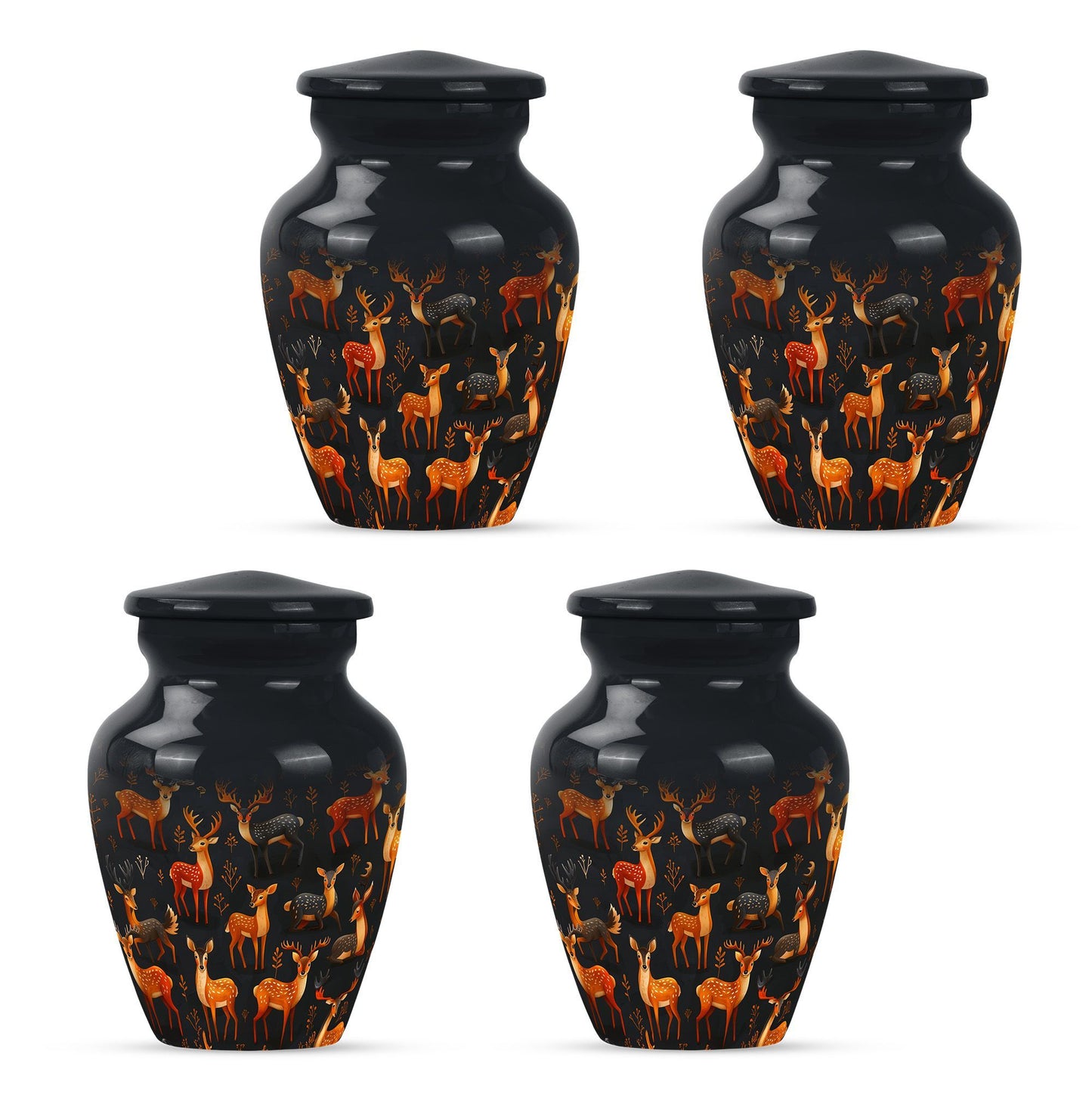 10-inch Classic Gramophone-inspired Deer Urn.