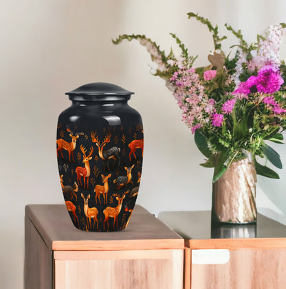 10-inch Classic Gramophone-inspired Deer Urn.