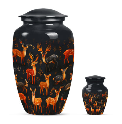 10-inch Classic Gramophone-inspired Deer Urn.