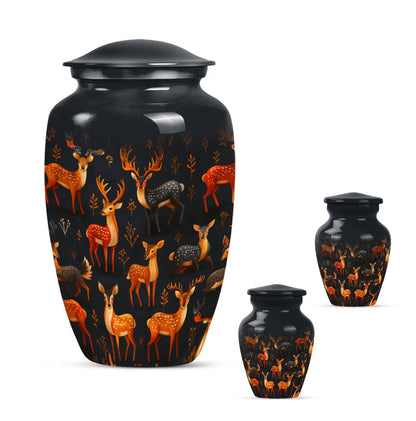 10-inch Classic Gramophone-inspired Deer Urn.
