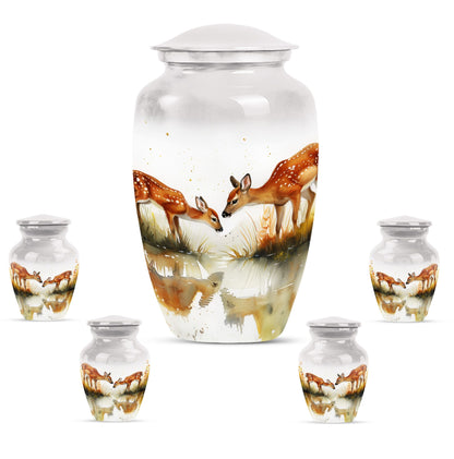  deer family urn for burial ashes 