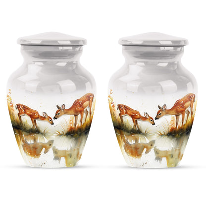  deer family urn for burial ashes 