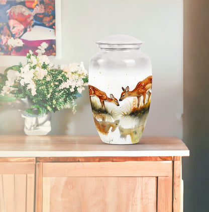  deer family urn for burial ashes 