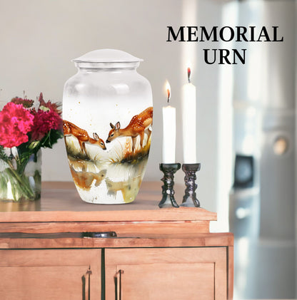 deer family urn for burial ashes 