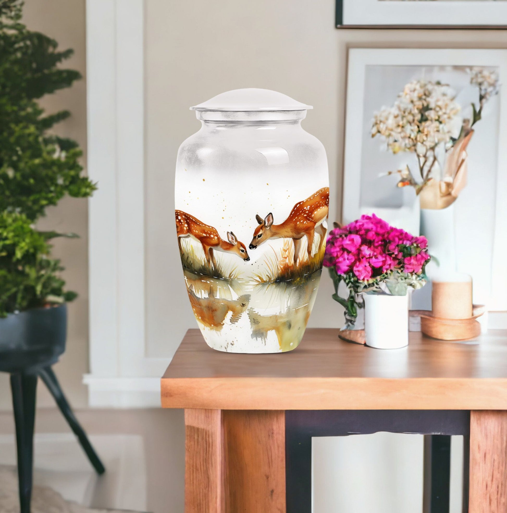  deer family urn for burial ashes 