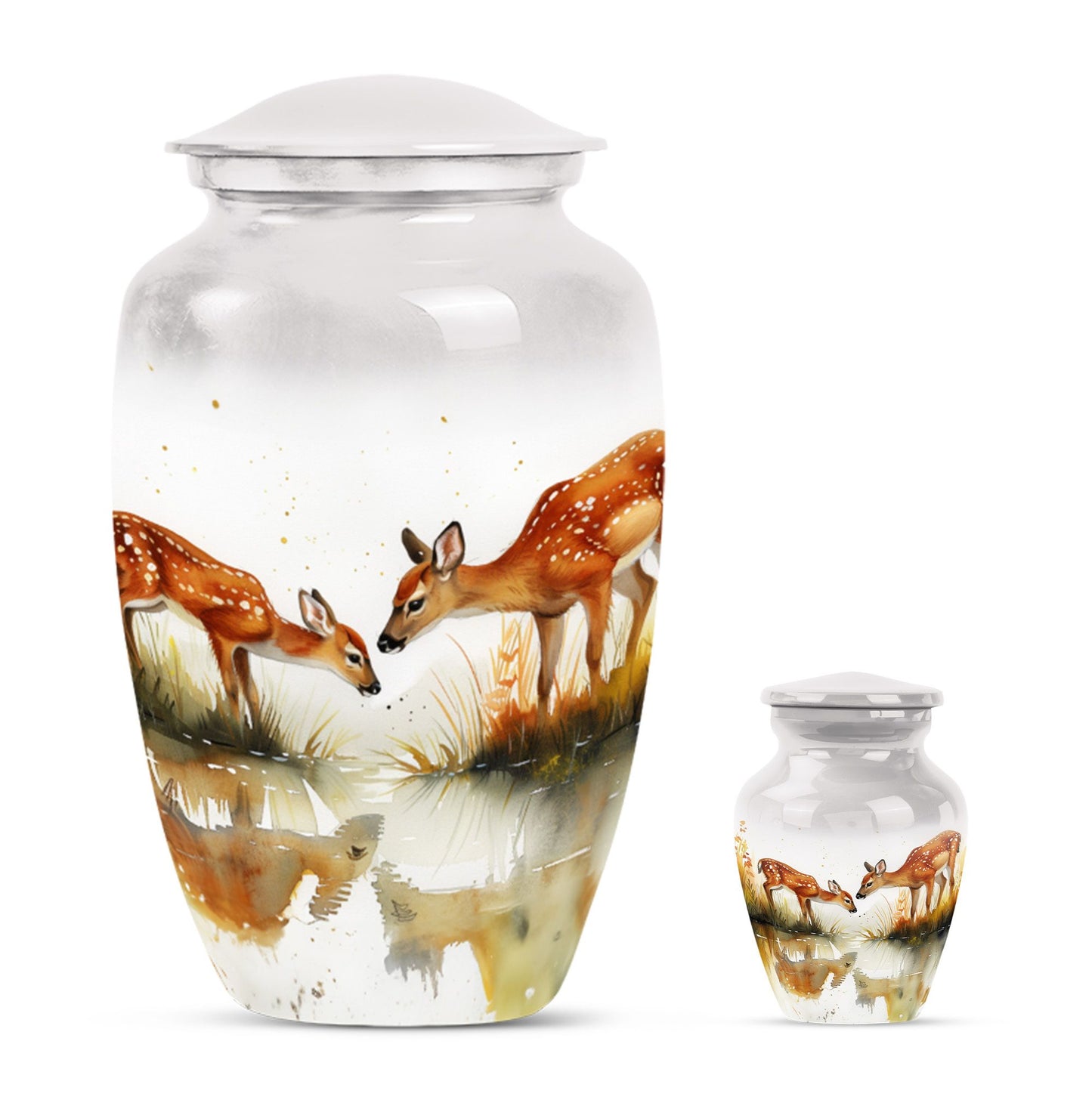  deer family urn for burial ashes 