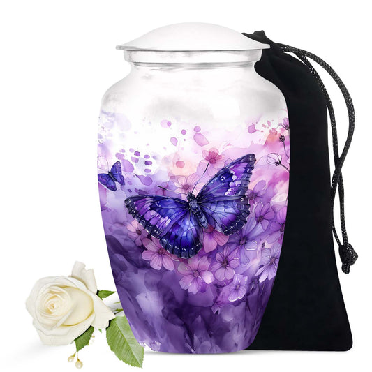 Butterfly Theme Large Urn 10 Inch
