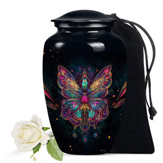 Butterfly Theme Large Urn 10 Inch