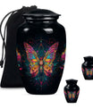 Butterfly Theme Large Urn With 2 Keepsake Urn