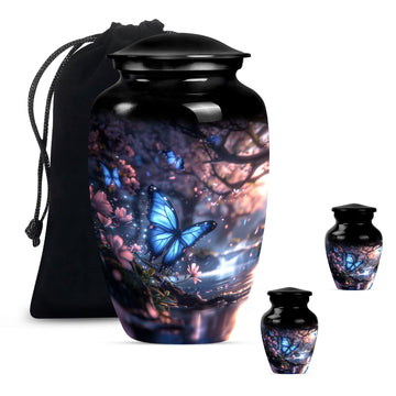 Large Urn With 2 Keepsake Urn