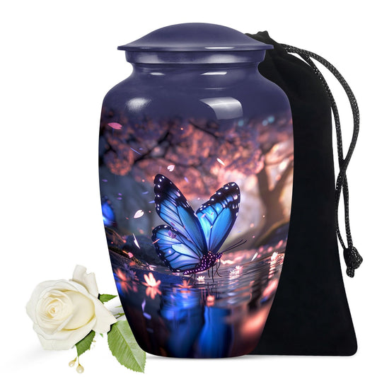 Butterfly Theme Large Urn 10 Inch
