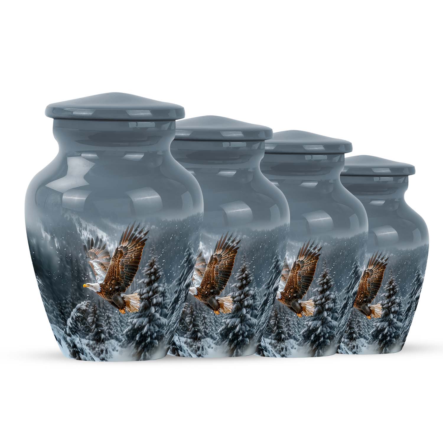 Eagle Theme 3 Inch Keepsake Pack of 4