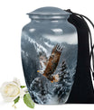 Eagle Theme Large Urn 10 Inch
