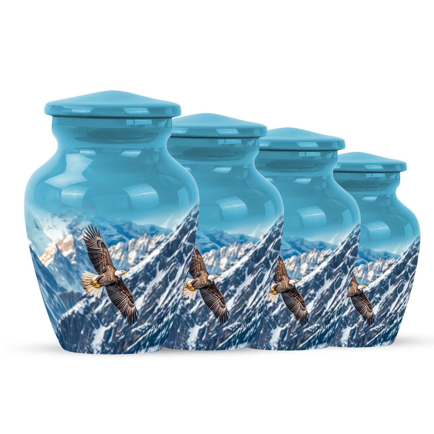 Eagle Theme 3 Inch Keepsake Pack of 4