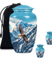 Eagle Theme Large Urn With 2 Keepsake Urn