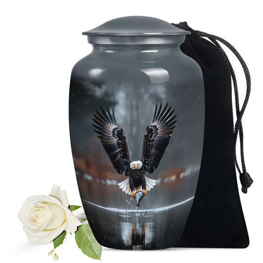 Eagle Theme Large Urn 10 Inch