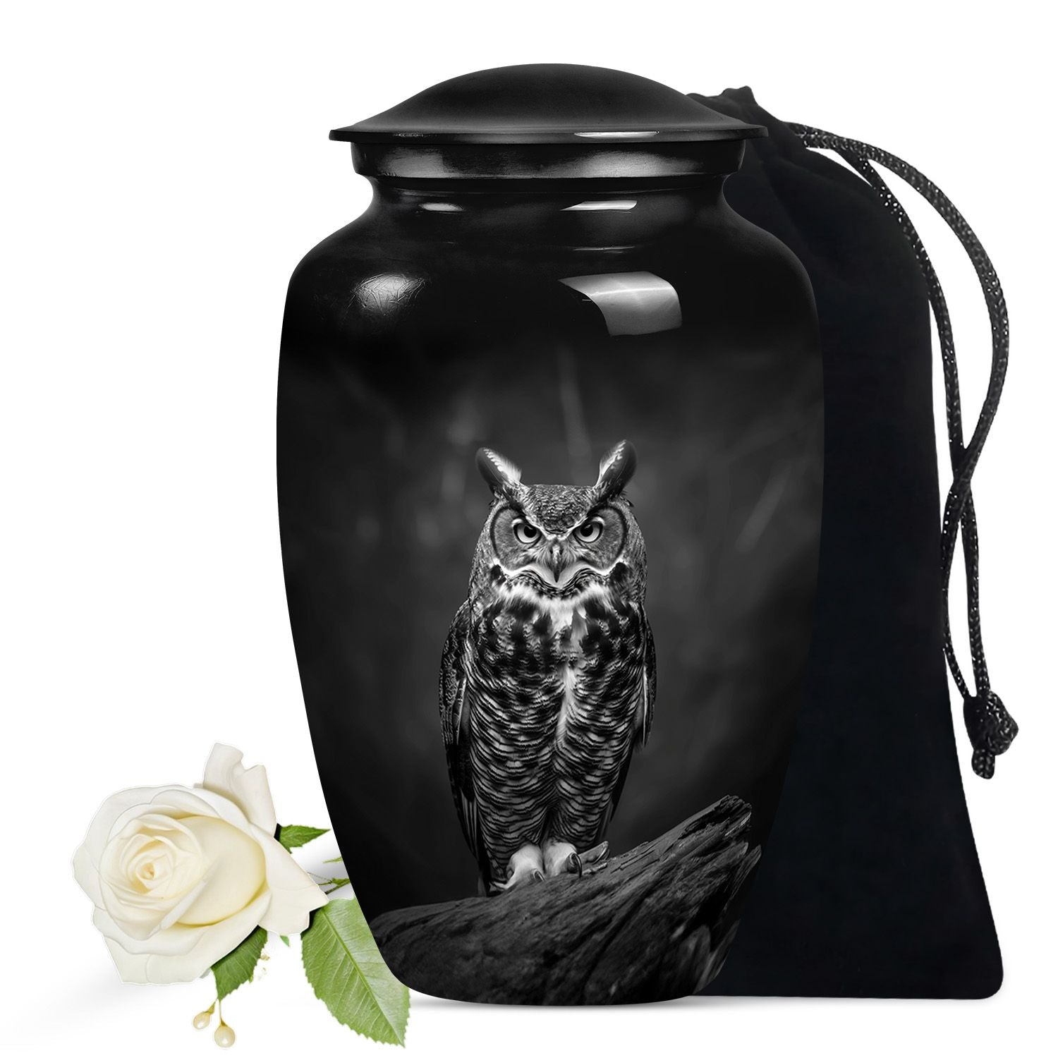 Owl Theme Large Urn 10 Inch