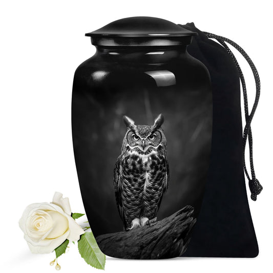 Owl Theme Large Urn 10 Inch