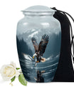 Eagle Theme Large Urn 10 Inch
