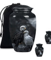 Eagle Theme Large Urn With 2 Keepsake Urn