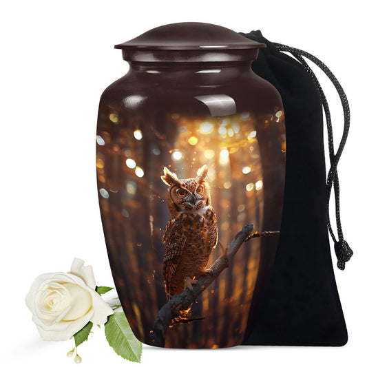 Owl Theme Large Urn 10 Inch