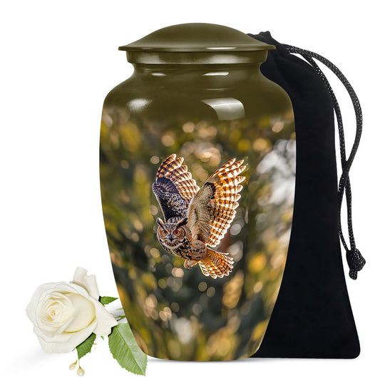Owl Theme Large Urn 10 Inch