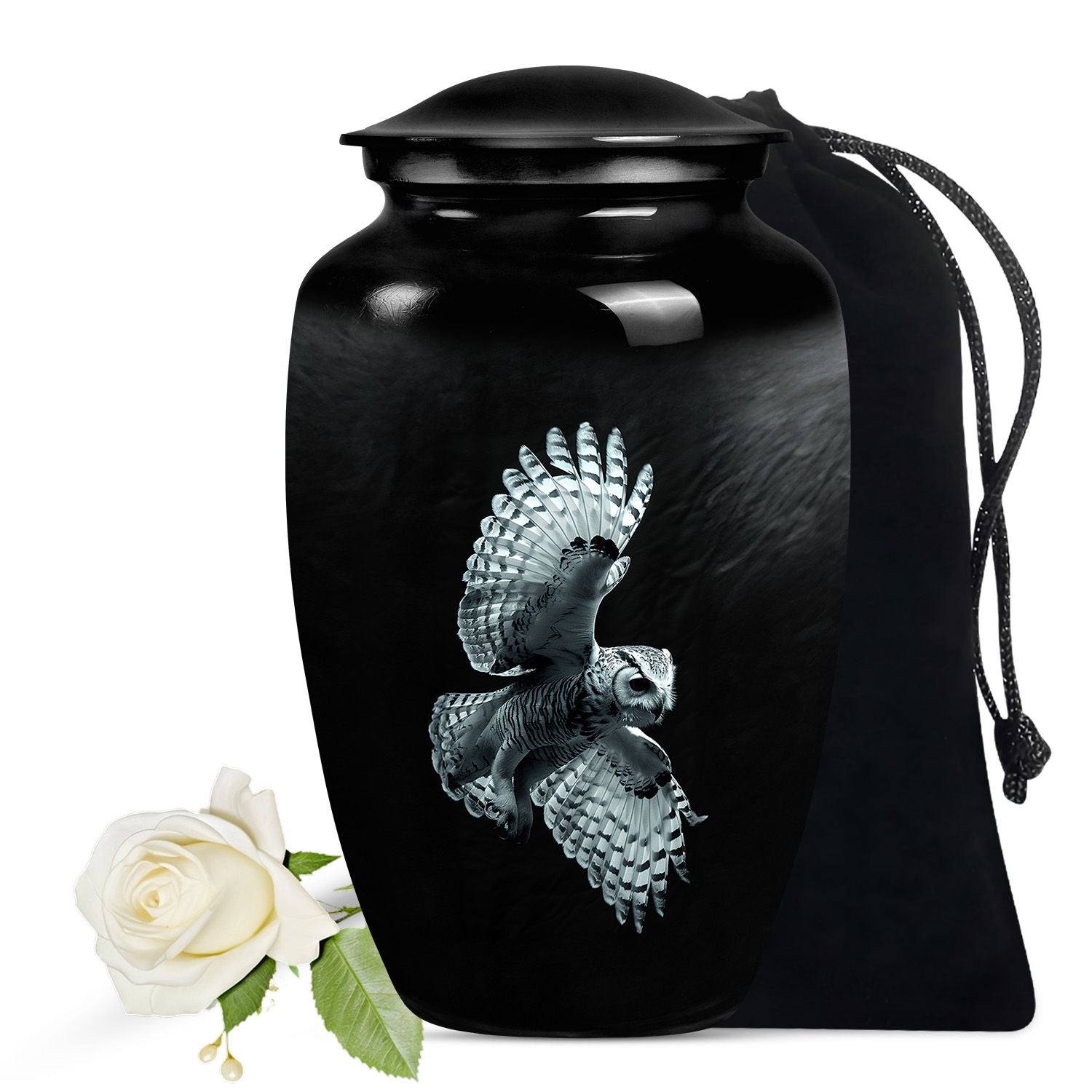 Owl Theme Large Urn 10 Inch