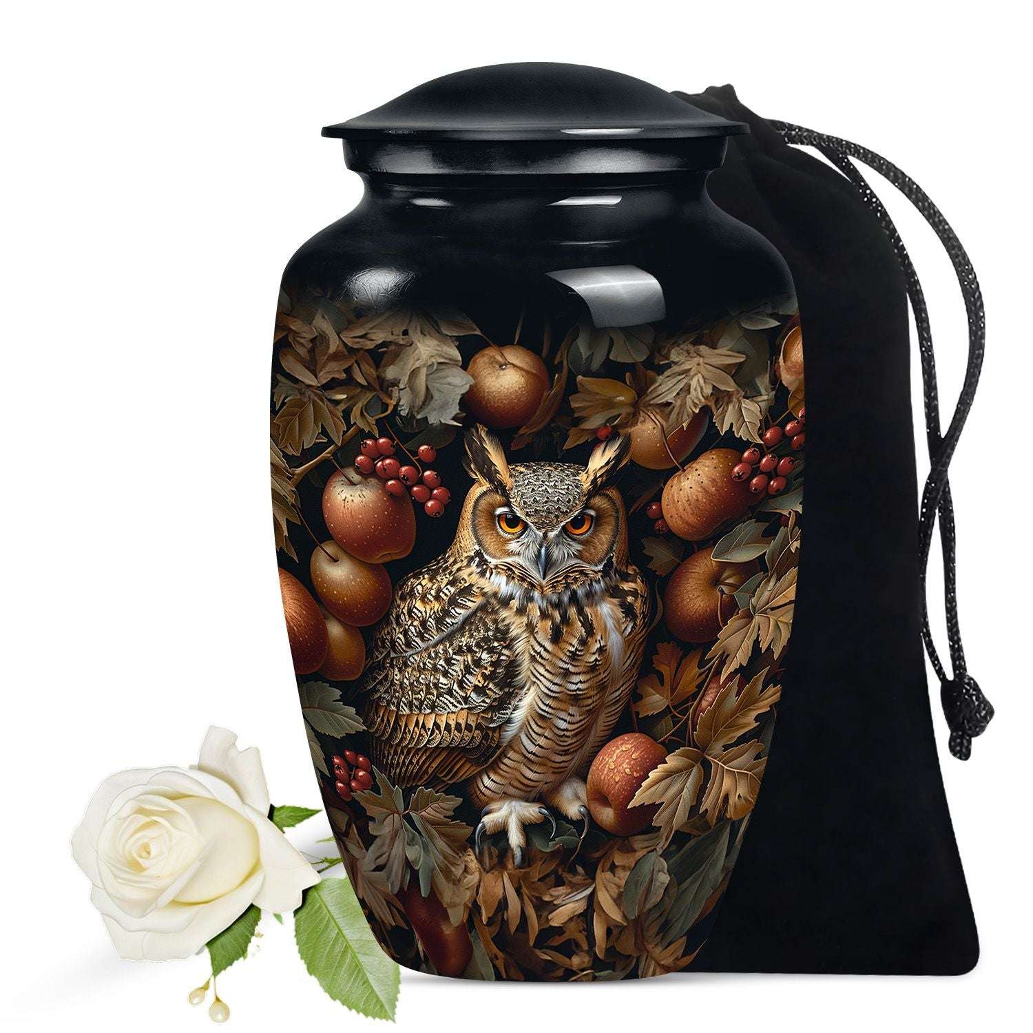 Owl Theme Large Urn 10 Inch