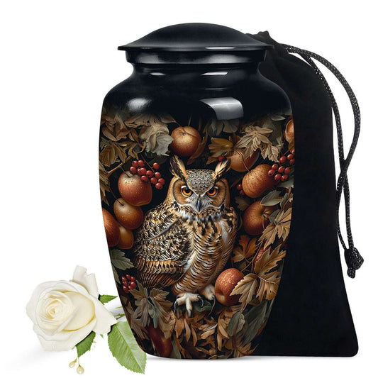 Owl Theme Large Urn 10 Inch
