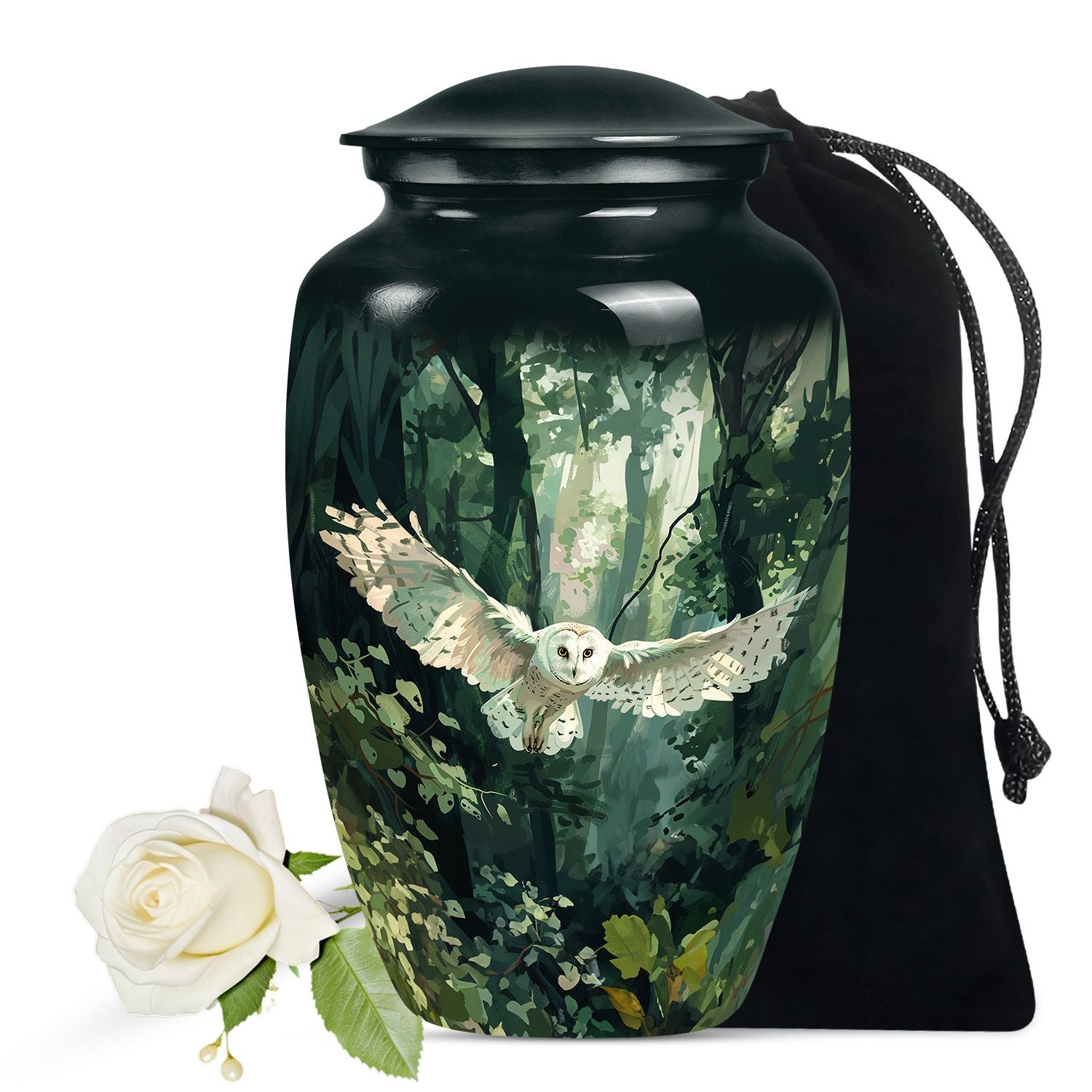 Owl Theme Large Urn 10 Inch