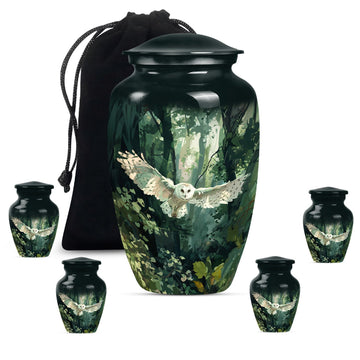 Large Urn With 4 Keepsake Urn