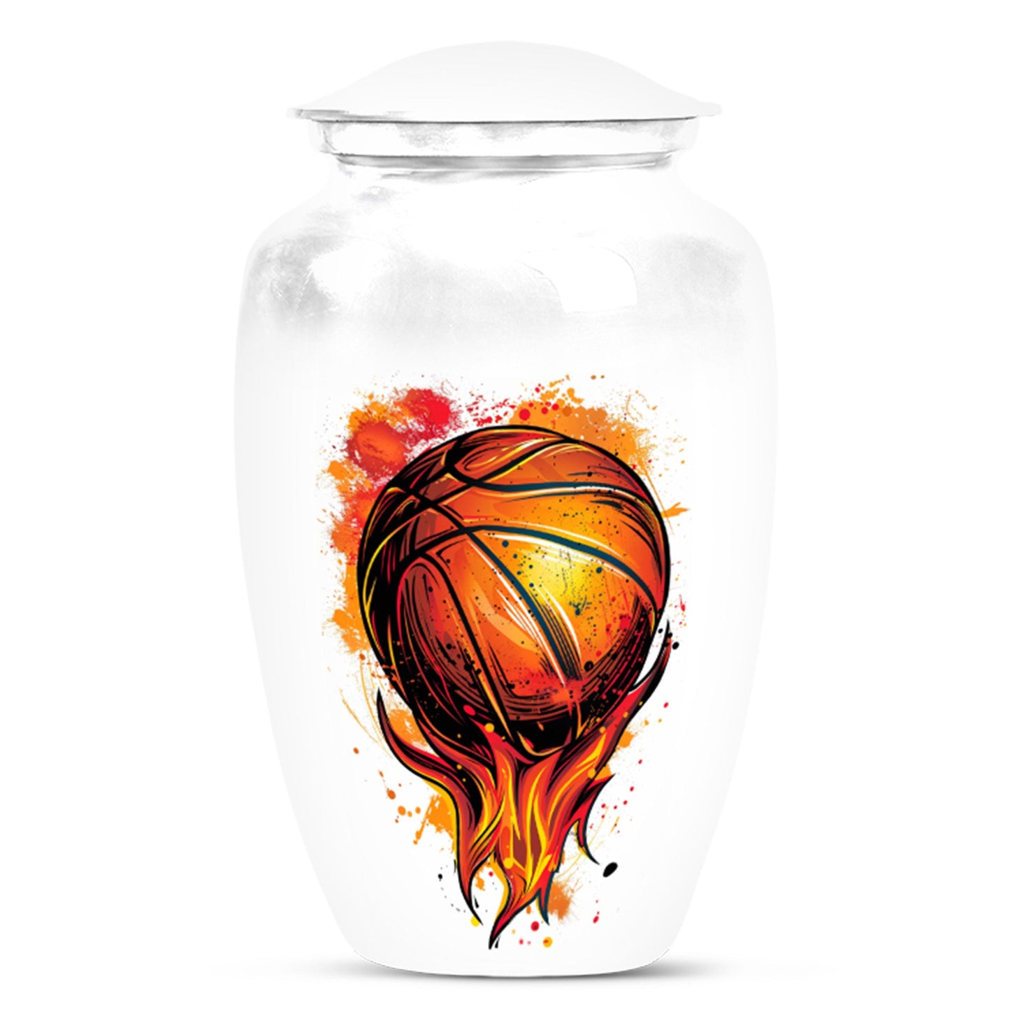 Basketball Theme Large Urn 10 Inch