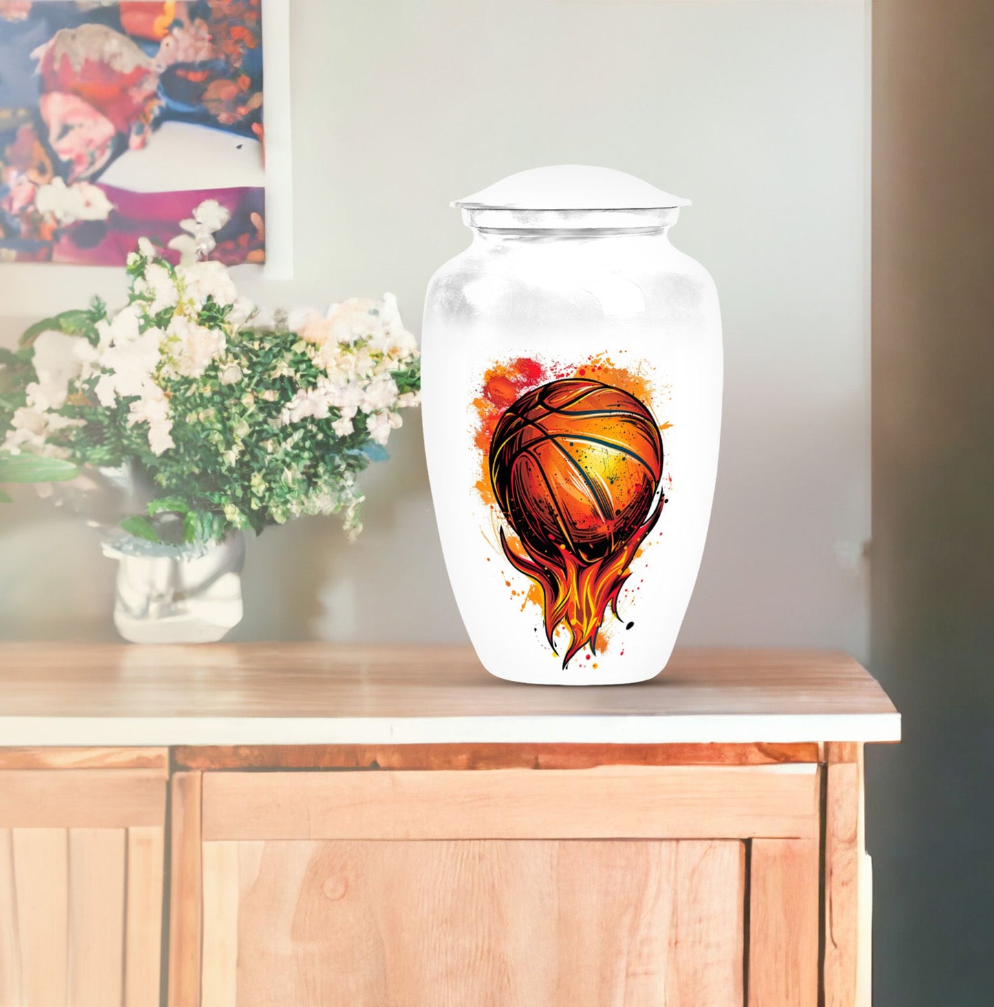 10-inch classic basketball urn