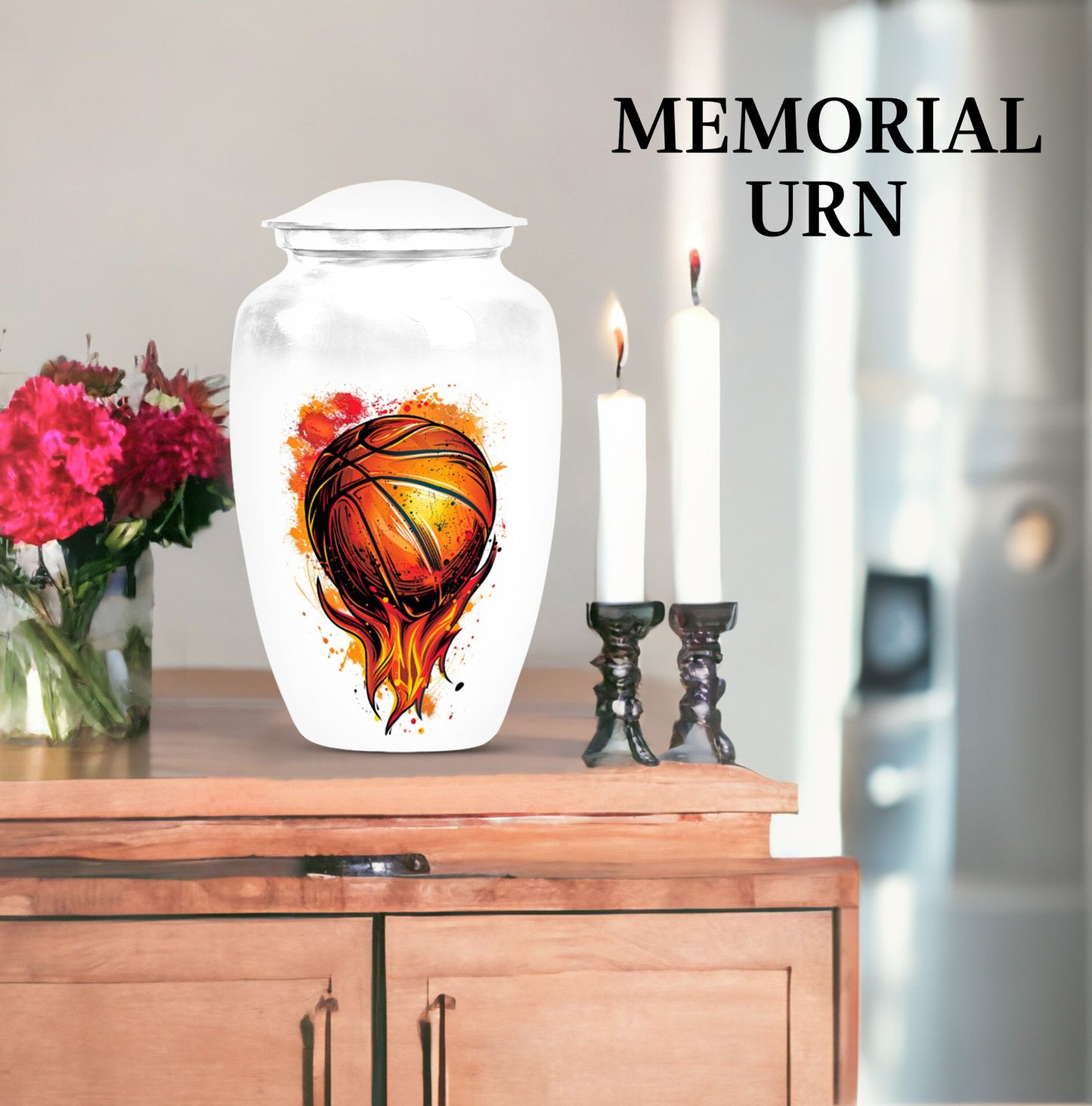 10-inch classic basketball urn