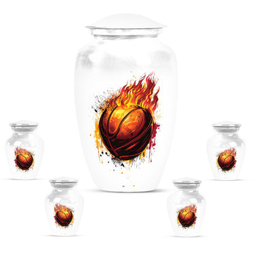 Large Urn With 4 Keepsake Urn