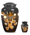 Basketball Theme Large Urn With 1 Keepsake Urn