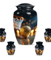 classic basketball urn, memorial burial funeral cremation