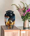 classic basketball urn, memorial burial funeral cremation
