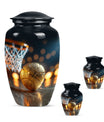 Basketball Theme Large Urn With 2 Keepsake Urn