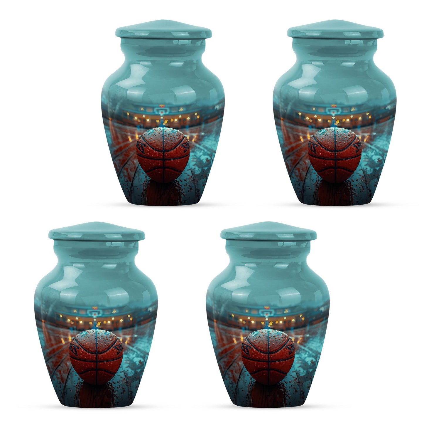 Basketball Theme 3 Inch Keepsake Pack of 4