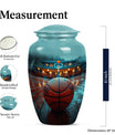 Classic 10-inch basketball-themed urn 