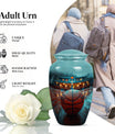 Classic 10-inch basketball-themed urn 